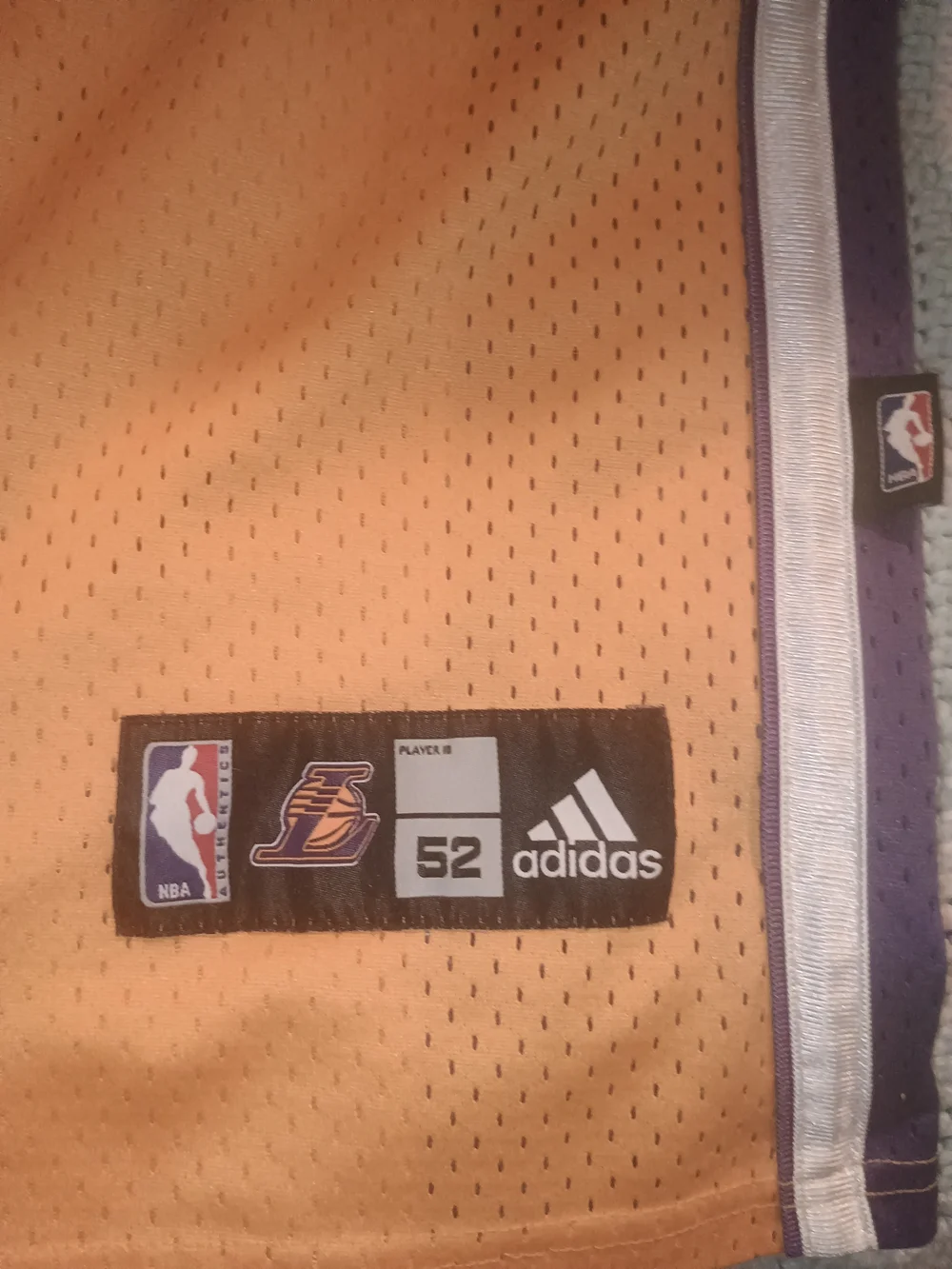 adidas Los Angeles Lakers #24 Gold and Purple Jersey